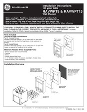 GE RAVWPT15 Instructions D'installation