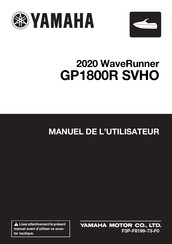 Yamaha WaveRunner GP1800R SVHO 2020 Manuel De L'utilisateur