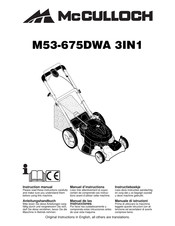 McCulloch M53-675DWA 3IN1 Manuel D'instructions