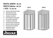 RAVAK SKKP6-80 Instructions De Montage