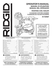 RIDGID R175RNF Manuel D'utilisation