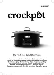 Crock-Pot CSC093X Notice D'utilisation