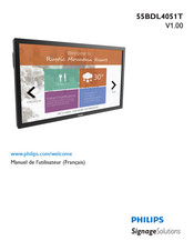 Philips 55BDL4051T Manuel De L'utilisateur