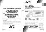 JVC KW-HDR720 Manuel D'instructions