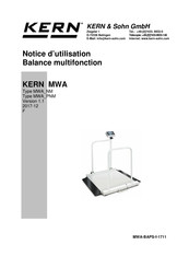 KERN MWA Serie Notice D'utilisation