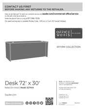 Sauder OFFICE WORKS 427444 Instructions De Montage