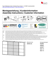 Rauch M2586 48493.40 Instructions De Montage