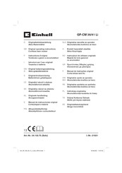 EINHELL GP-CM 36/41 Li Instructions D'origine