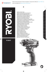 Ryobi R18IW7-0 Traduction Des Instructions Originales