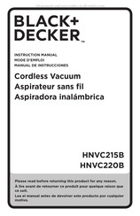 Black & Decker HNVC220B Mode D'emploi