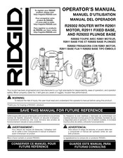 RIDGID R29202 Manuel D'utilisation