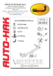 AUTO-HAK AL42A Instructions De Montage