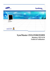 Samsung SyncMaster 151S Guide De L'utilisateur