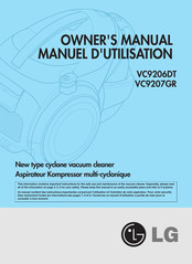 LG VC9207GR Manuel D'utilisation