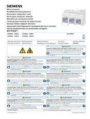 Siemens 3VA950 0JB23 Serie Notice D'utilisation