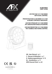 afx light 16-2048 Manuel D'utilisation