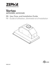 Zephyr Vortex AK9034BS Guide D'utilisation, D'entretien Et D'installation