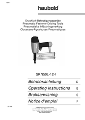 haubold SKN50L-12-I Notice D'emploi