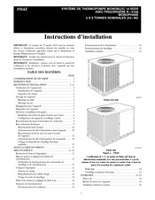 Carrier PH4ZNB042000C Instructions D'installation