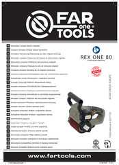 Far Tools REX ONE 80 Notice Originale