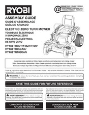 Ryobi RY48ZTR100CAN Guide D'assemblage