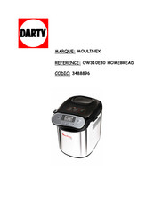 Moulinex OW310E30 HOME BREAD Mode D'emploi