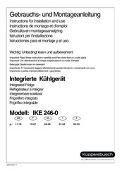 Kuppersbusch IKE 246-0 Instructions De Montage Et D'emploi