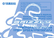 Yamaha YFM7FGPSEA Manuel Du Propriétaire