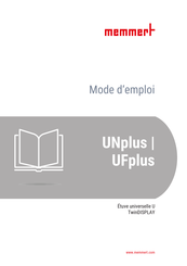 Memmert UFplus Mode D'emploi