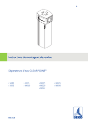 Beko CLEARPOINT M010 Instructions De Montage Et De Service