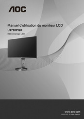 AOC U2790PQU Manuel D'utilisation