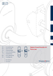 Simons Voss Technologies Digital SmartHandle AX Panic bar Guide Abrégé