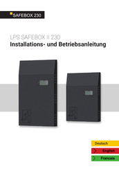 lps SAFEBOX II 230 Instructions D'installation Et D'utilisation