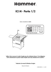 Hammer K2 M Manuel D'utilisation