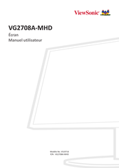 ViewSonic VG2708A-MHD Manuel Utilisateur