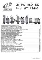 Tsurumi Pump HSD Série Instructions De Démarrage Et D'utilisation