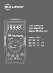 Beha-Amprobe AM-530-EUR Mode D'emploi