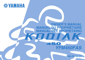 Yamaha Kodiak 450 2002 Manuel Du Propriétaire