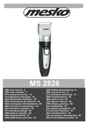 Mesko MS 2826 Mode D'emploi