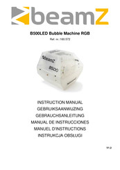 Beamz B500LED Bubble Machine RGB Manuel D'instructions