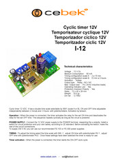 Cebek I-12 Mode D'emploi