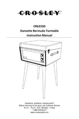 Crosley Dansette Bermuda CR6233D Manuel D'utilisation