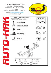 AUTO-HAK W29A Instructions De Montage