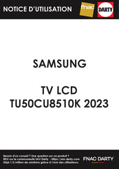 Samsung TU50CU8510K Notice D'utilisation