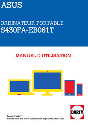 Asus S430FA-EB061T Manuel Électronique