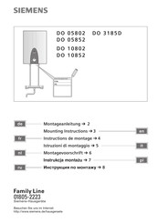 Siemens DO 05852 Instructions De Montage