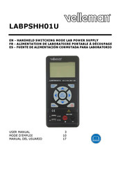 Velleman LABPSHH01U Mode D'emploi