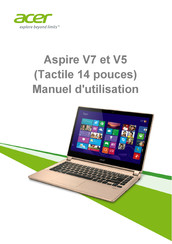 Acer Aspire V7-482P Manuel D'utilisation
