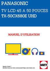 Panasonic VIERA TX-55CX680E Guide D'aide