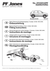 PF Jones 29320510PF Instructions De Montage